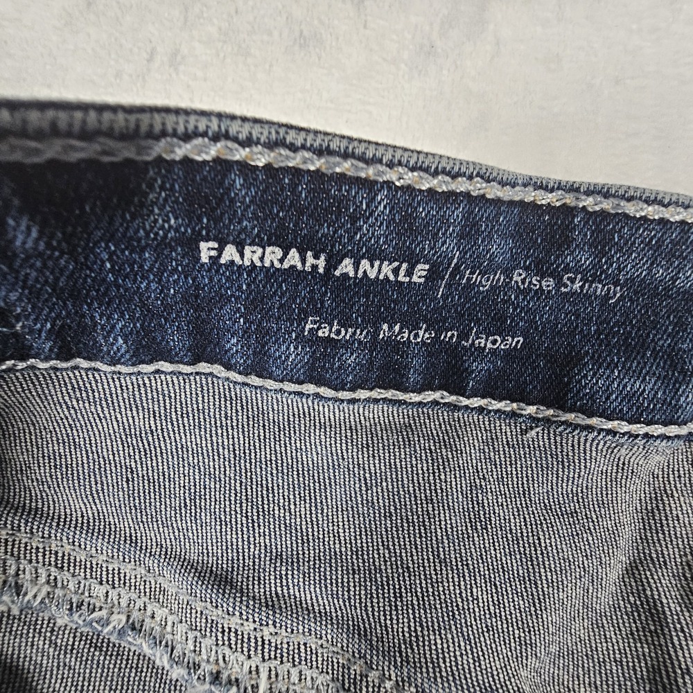 Adriano Goldschmied Farrah Ankle Skinny Jeans Womens Size 31R Mid Rise Dark Wash - Picture 4 of 14